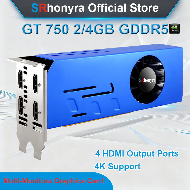 4 Hdmi Multi Monitor Video Card 4K - بطاقة رسومات SRhonyra GeForce GTX1660S 1050