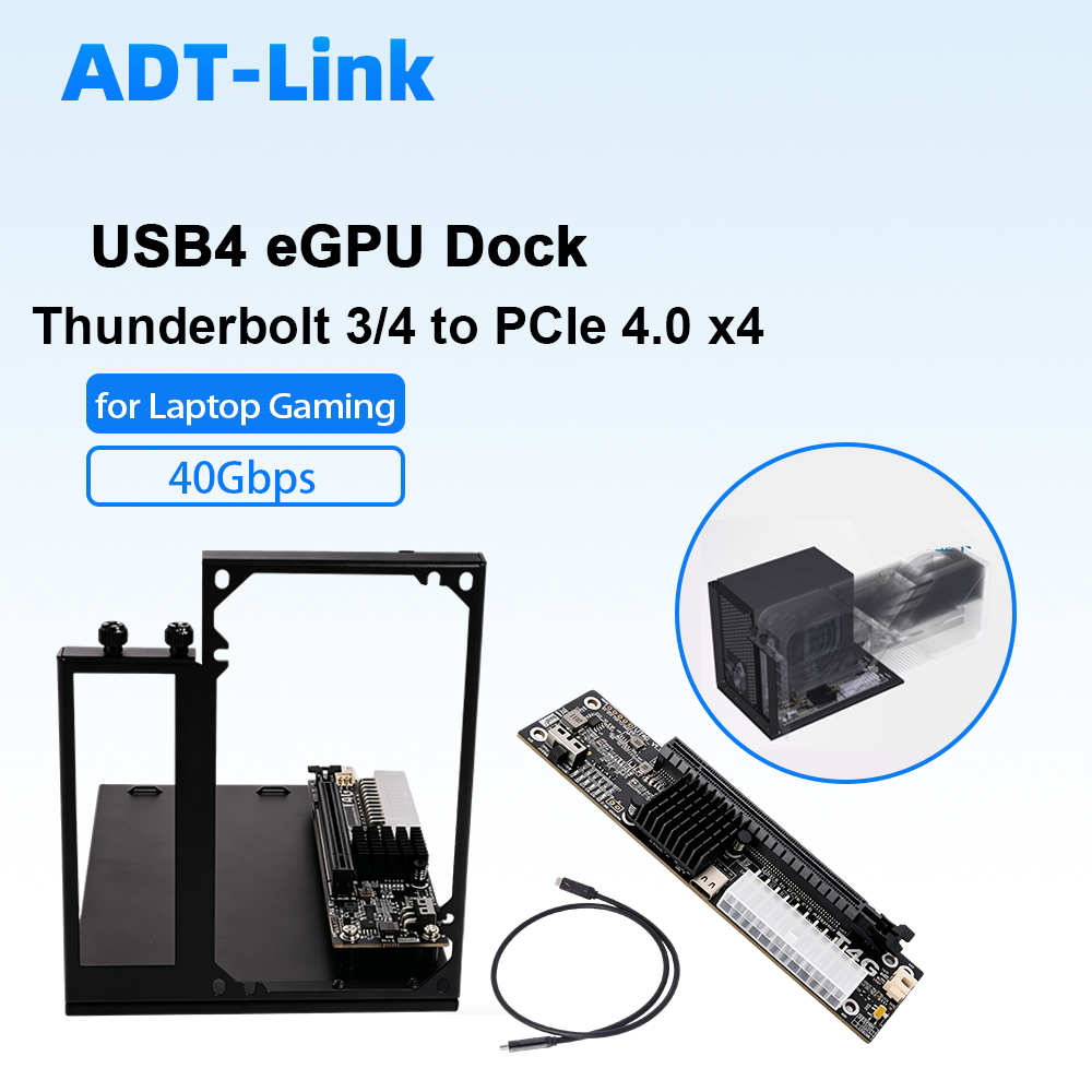 Thunderbolt 4 External Gpu Enclosure - محول ADT-Link USB4 eGPU Dock Thunderbolt