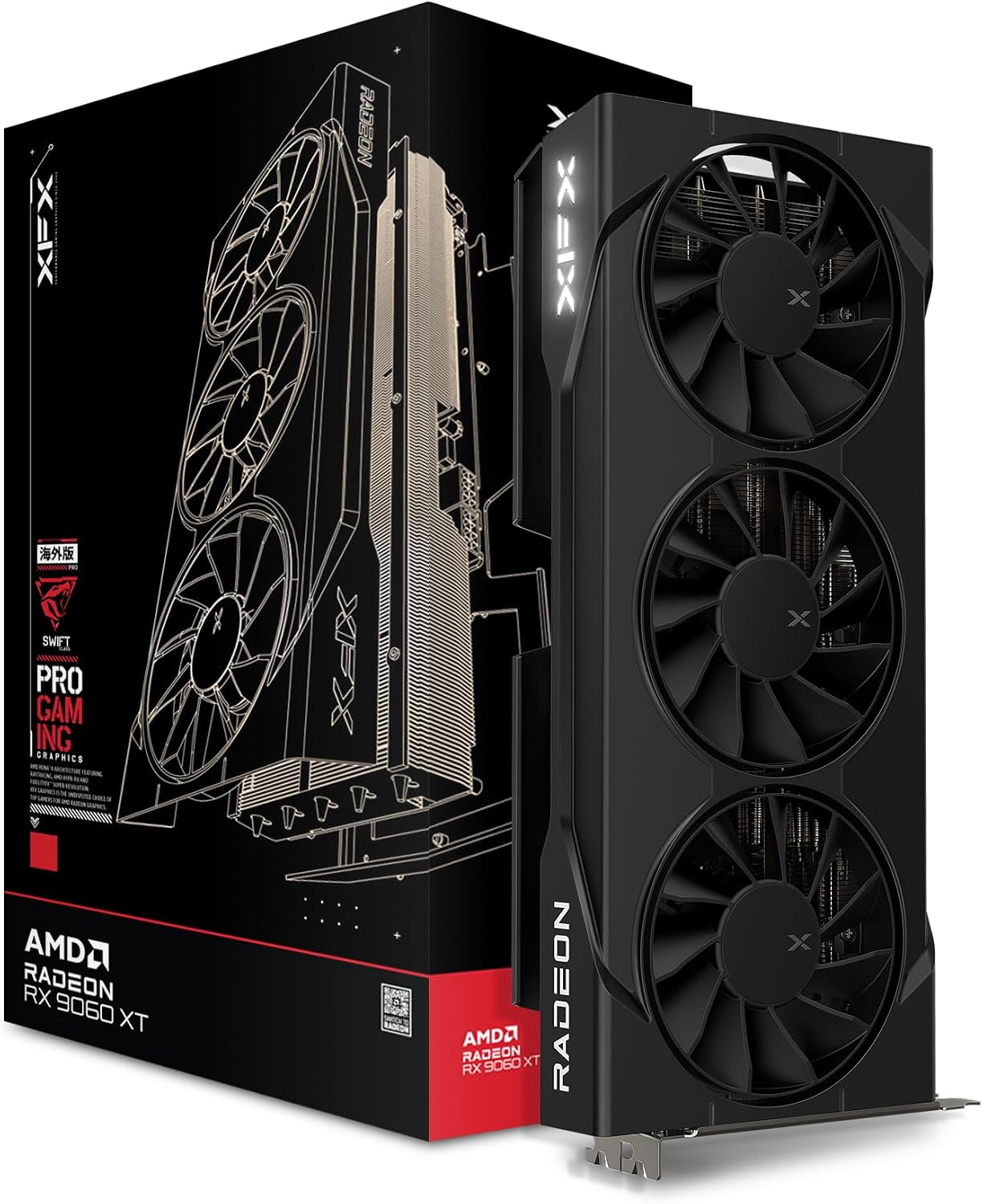 بطاقة رسومات سويفت AMD Radeon  - مراجعة Triple Fan Gaming Graphics Card 16Gb وسعره