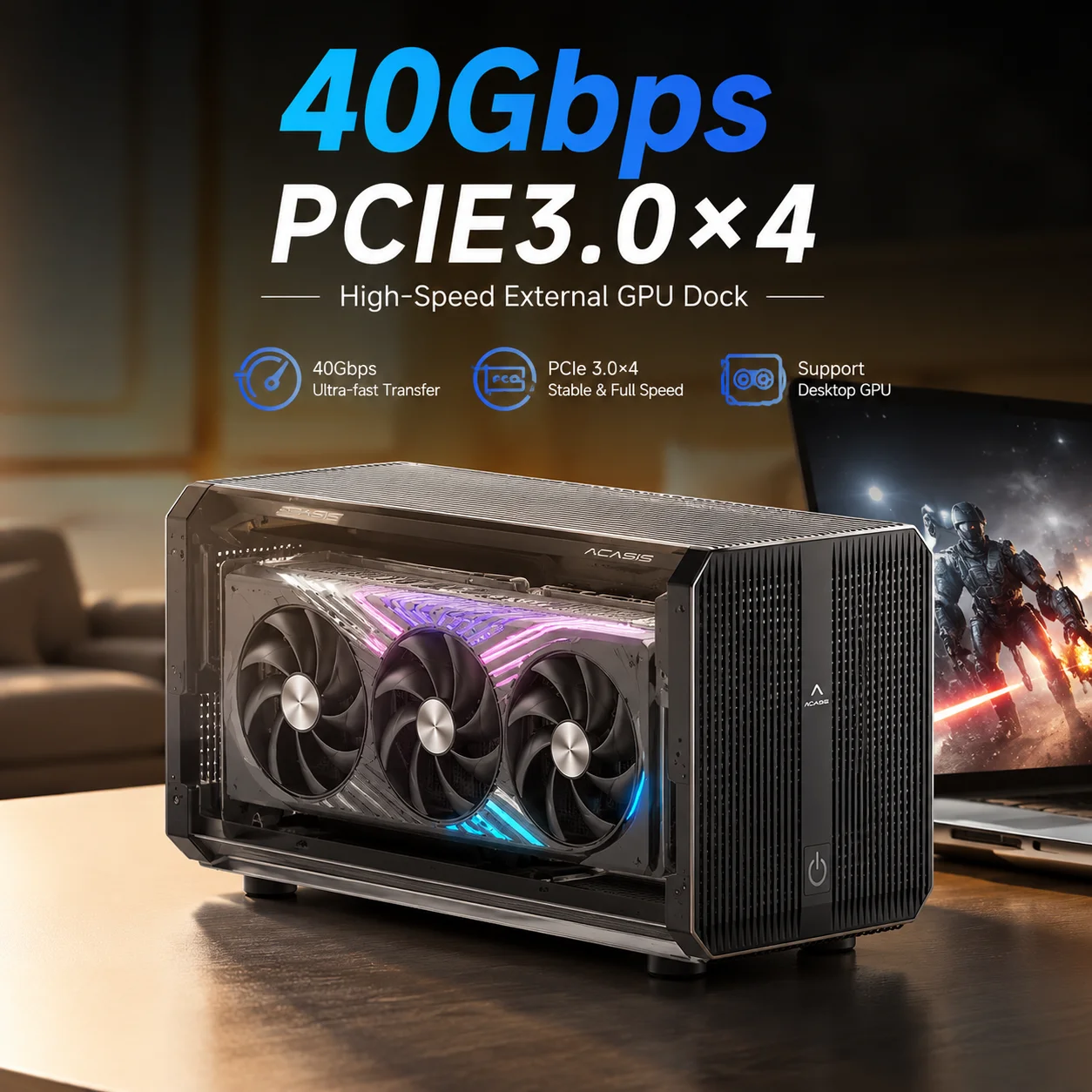 علبة Acasis eGPU بسرعة 40 جيجا - مراجعة Thunderbolt 4 External Gpu Enclosure وسعره