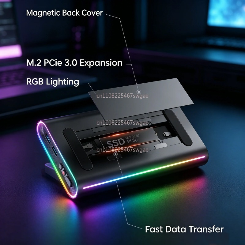 محطة توصيل ألعاب محمولة للكمبي - مراجعة Oculink Egpu Dock Graphics Card وسعره